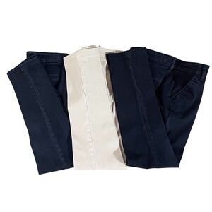 Old Navy Skinny Chino Pants School Uniform Pants Girls Size 12 Beige Black